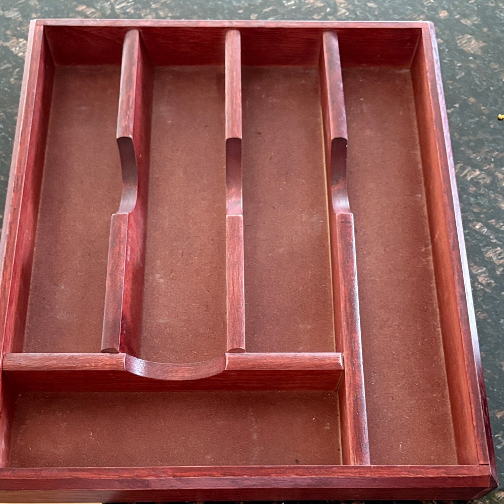Mikasa Red Wooden Tray